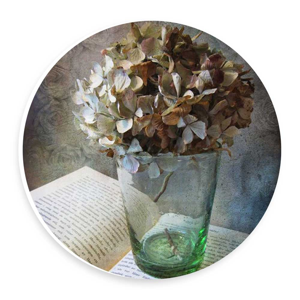 دیوارکوب طرح گلدان گل و کتاب مدل wtb487