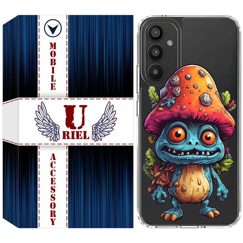 کاور یوریل مدل Clear کد 47 طرح قارچ مناسب برای گوشی موبایل سامسونگ Galaxy A05S / M14 4G