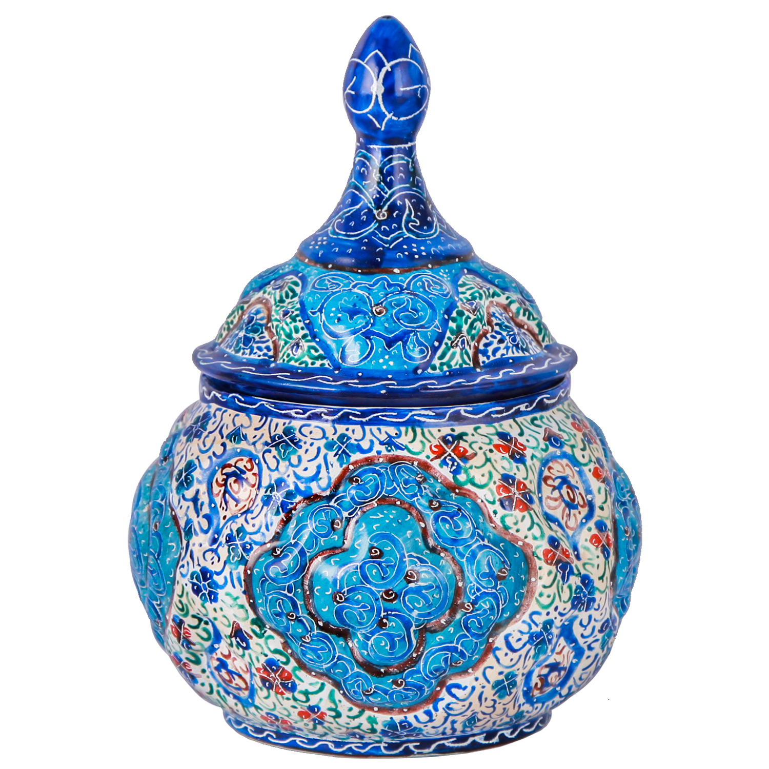 قندان میناکاری طرح اسلیمی کد 329002