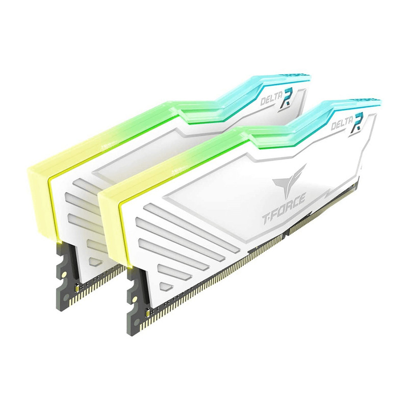 رم کامپیوتر DDR4 دو کاناله 3200 مگاهرتز CL16 تیم گروپ مدل T-Force Delta RGB ظرفیت 64 گیگابایت