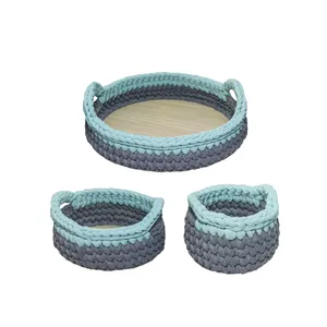 سبد قلاب بافی تریکو کد 91007 مجموعه 3 عددی 