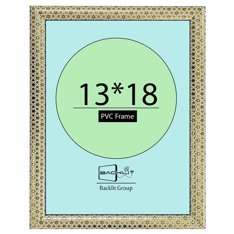 قاب عکس بکلیت طرح خاتم مدل 22 روگرد رومیزی سایز 18×13 سانتی متر