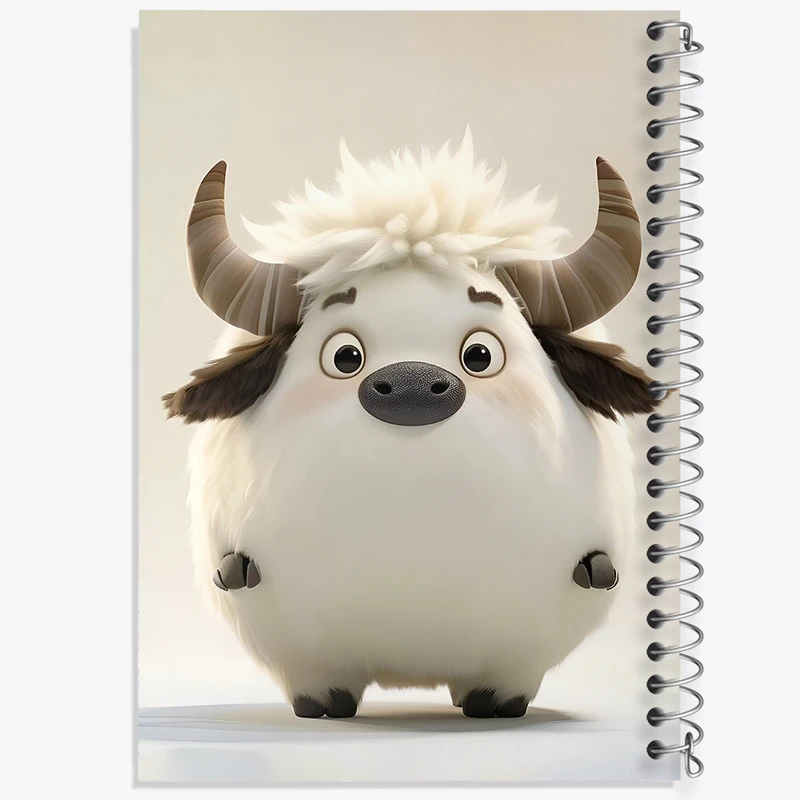 دفتر نقاشی 50 برگ خندالو طرح گاو (Cow) کد N5857