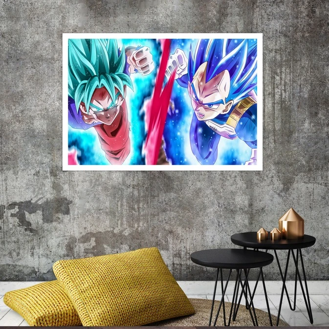 تابلو بکلیت طرح انیمیشن Vegeta مدل قاب شاسی W-s8438