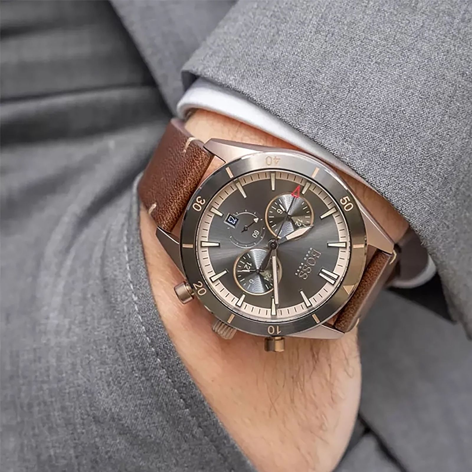 ساعت مچی عقربه‌ای کوارتز مردانه هوگو باس مدل b1513861 -  - 10