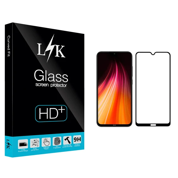 محافظ صفحه نمایش ال کی مدل Hard glass مناسب برای گوشی موبایل شیائومی Redmi Note 8