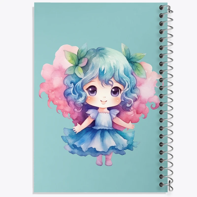 دفتر مشق 100 برگ خندالو طرح دخترانه کد F2583