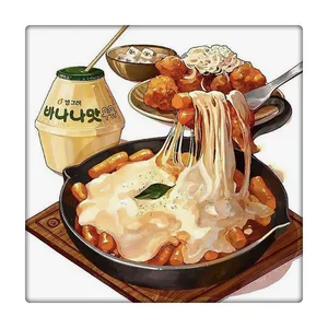 کاشی طرح غذای کره ای کد 2947637