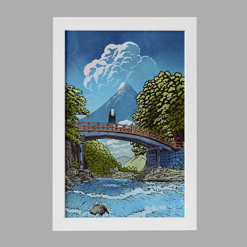 تابلو خندالو مدل انیمه شهر اشباح (Spirited Away) کد F1810