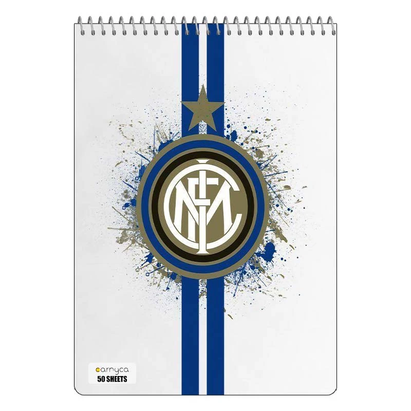 دفتر نقاشی 50 برگ سیمی کارنیکا طرح اینتر میلان Inter Milan کد 35268