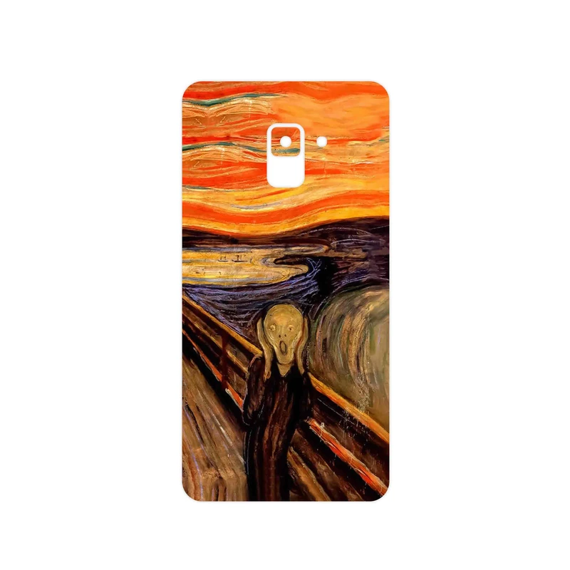 برچسب پوششی ماهوت مدل The Scream of Munch مناسب برای گوشی موبایل سامسونگ Galaxy A8 Plus 2018