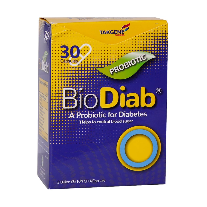 کپسول بایو دایاب تک ژن فارما بسته 30 عددی