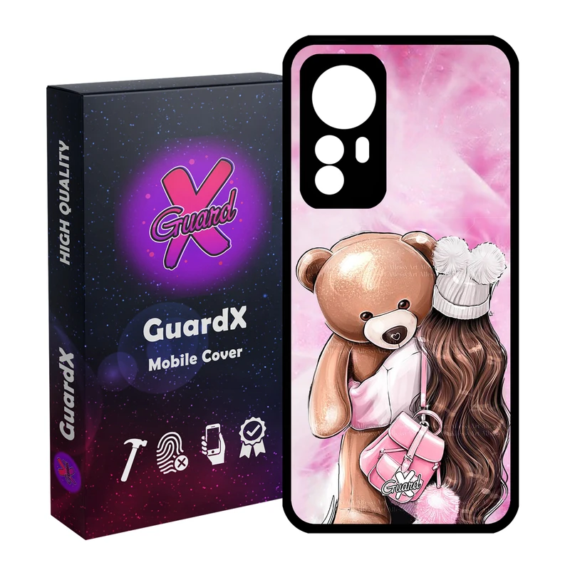کاور گارد ایکس طرح Girl مدل Glass10088 مناسب برای گوشی موبایل شیائومی Redmi Note 12S