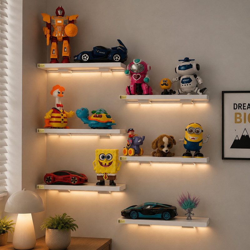 شلف دیواری چوبیکو مدل shelf5015 بسته 3 عددی
