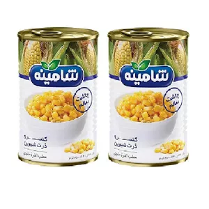 کنسرو ذرت شیرین شامینه - 350 گرم بسته 2 عددی