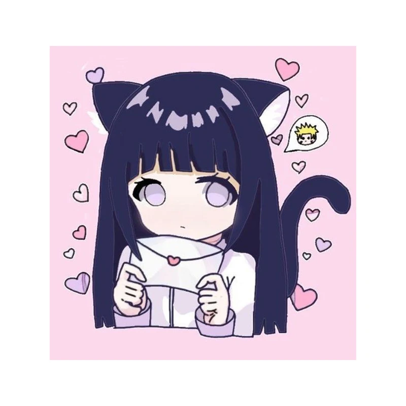 استیکر لپ تاپ و موبایل مدل انیمه طرح ناروتو هیناتا هیوگا Naruto Hinata Hyuga کد 1391