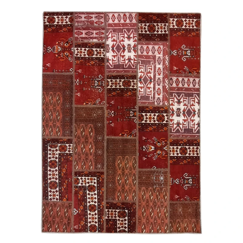 کلاژ فرش دستبافت سه متری مدل چهل تکه کد N.K.P.CO.C4