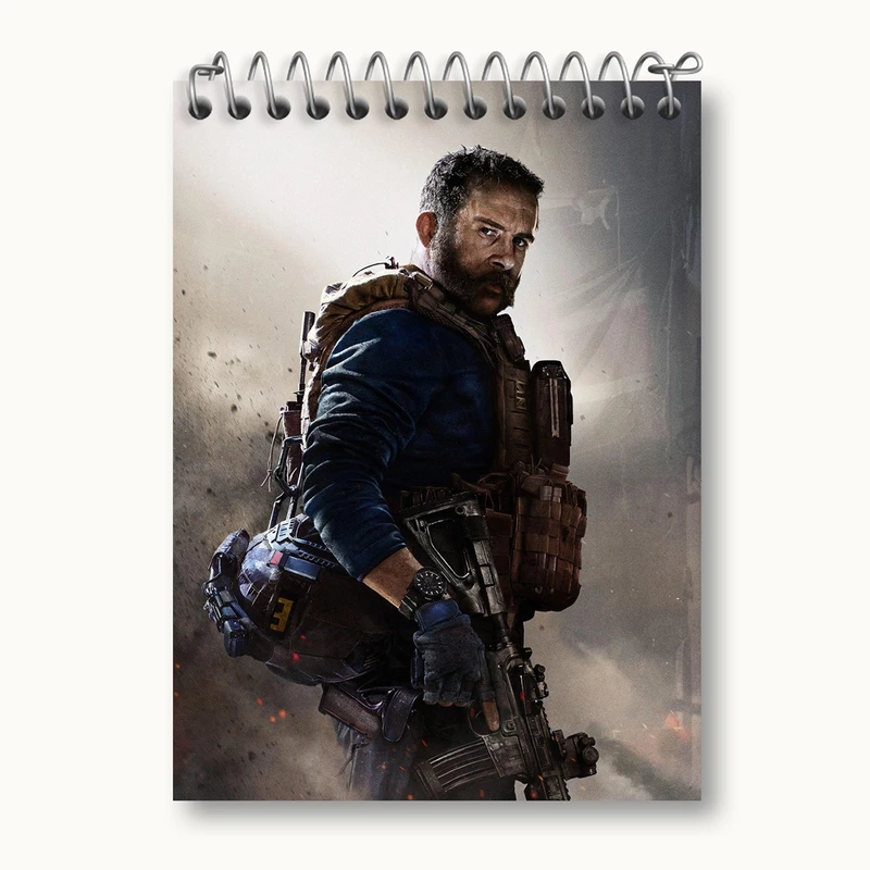 دفتر یادداشت 50 برگ خندالو مدل پرایس مدرن ریبوت ندای وظیفه Call of duty کد 30784