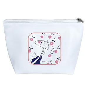 کیف لوازم آرایش دخترانه خندالو مدل دختر و باران گلی کد 9280