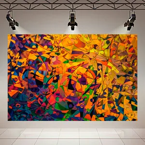 پوستر پارچه ای طرح مخمل انتزاعی مدل براق کد AR3058572