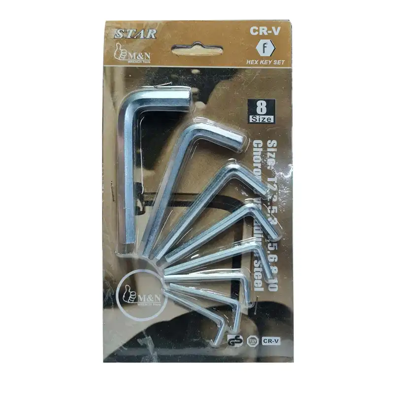 آچار آلن استار مدل CR-V مجموعه 8 عددی