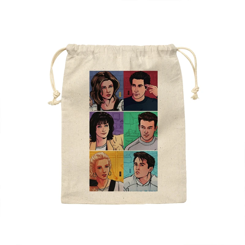 کیسه نان و سبزی ترمه طراحان ایده مدل سریال دوستان، friends کد strm1071 - S