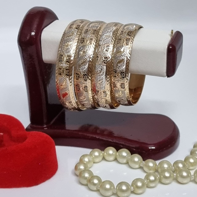 النگو طلا 18 عیار زنانه گالری یارطلا مدل شقایق کد AL68-W-3