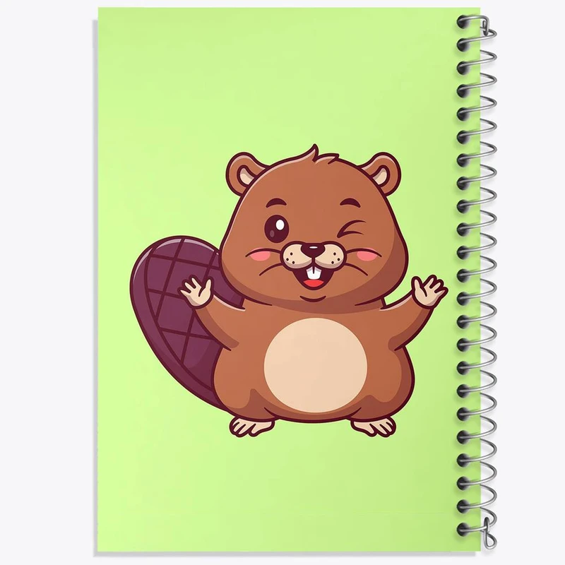 دفتر نت موسیقی 50 برگ خندالو مدل حیوانات بامزه سمور کد 29713