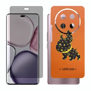 Glass Together model privacy screen protector suitable for Honor X9c mobile phone with back cover sticker