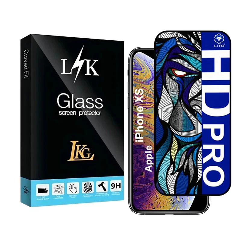 محافظ صفحه نمایش شیشه ای ال کا جی مدل LIHD-LK مناسب برای گوشی موبایل اپل Iphone XS