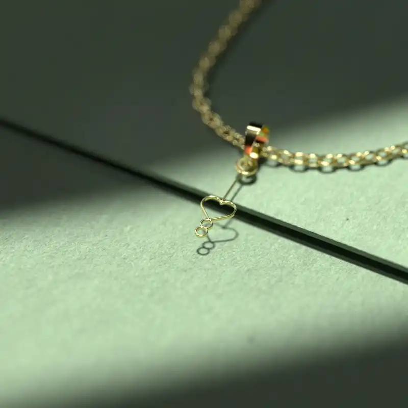 گردنبند طلا 18 عیار زنانه مدوپد مدل اسلیمی کد CA10588