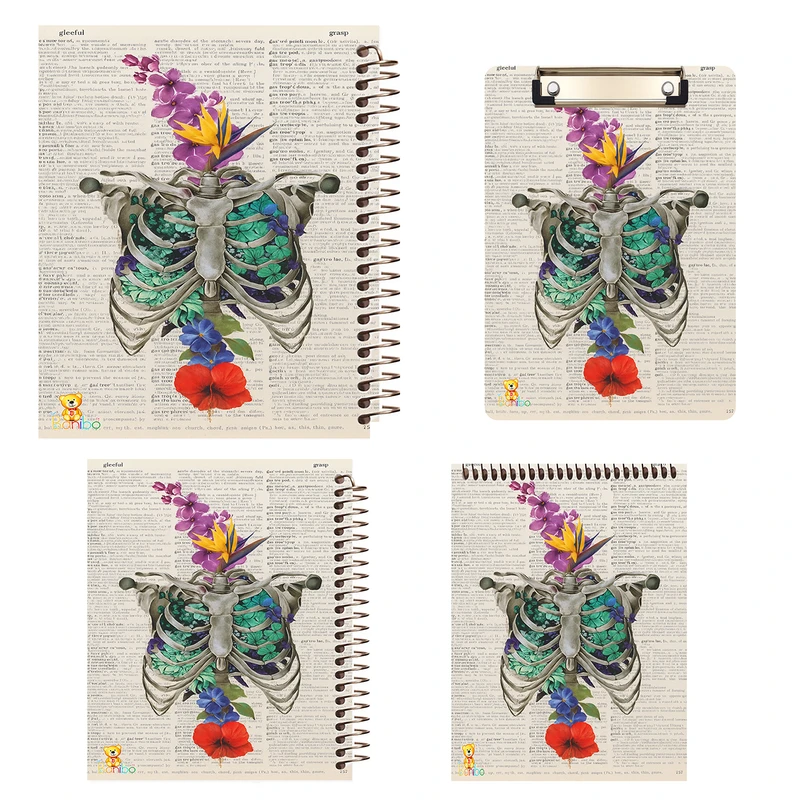 دفتر 100 برگ بانیبو مدل  قفسه کد 2778 به همراه تخته شاسی بسته 4 عددی