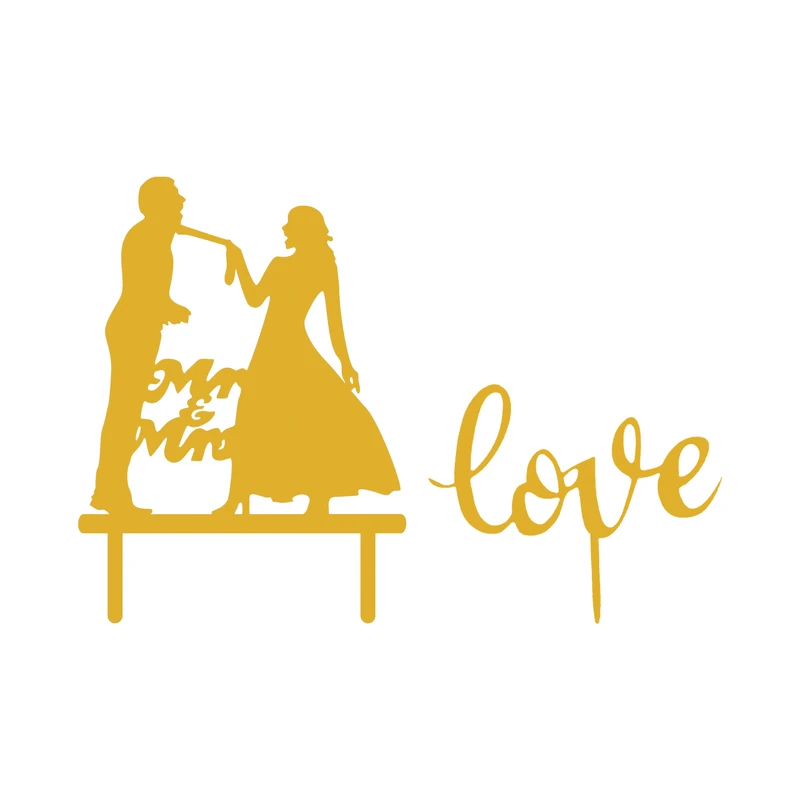 تاپر کیک هانستو مدل Wedding کد TP086 مجموعه 2 عددی