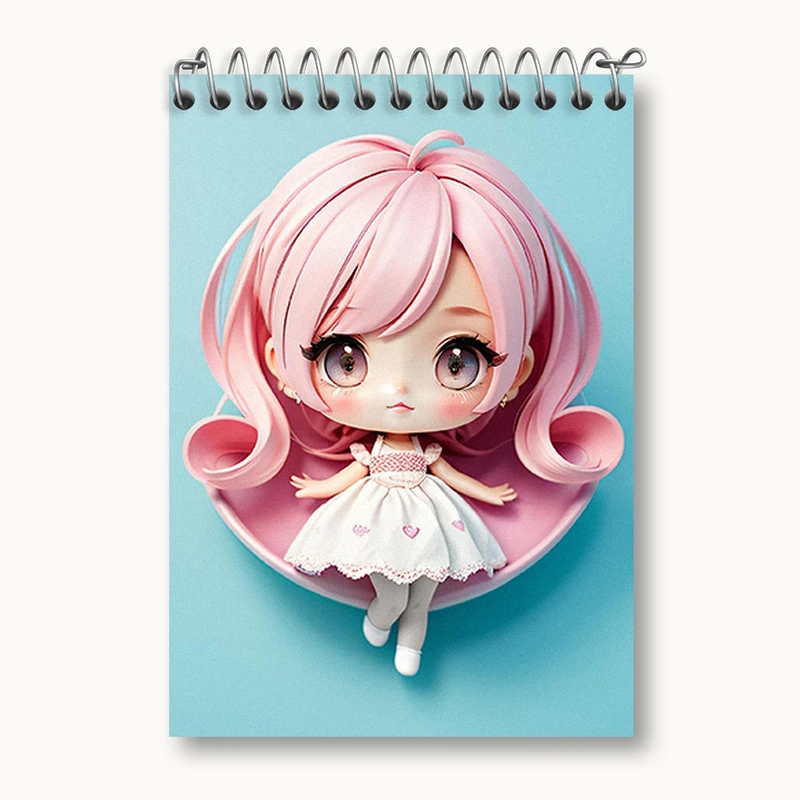 دفتر یادداشت 50 برگ خندالو مدل دخترانه (Girlish) کد 36865