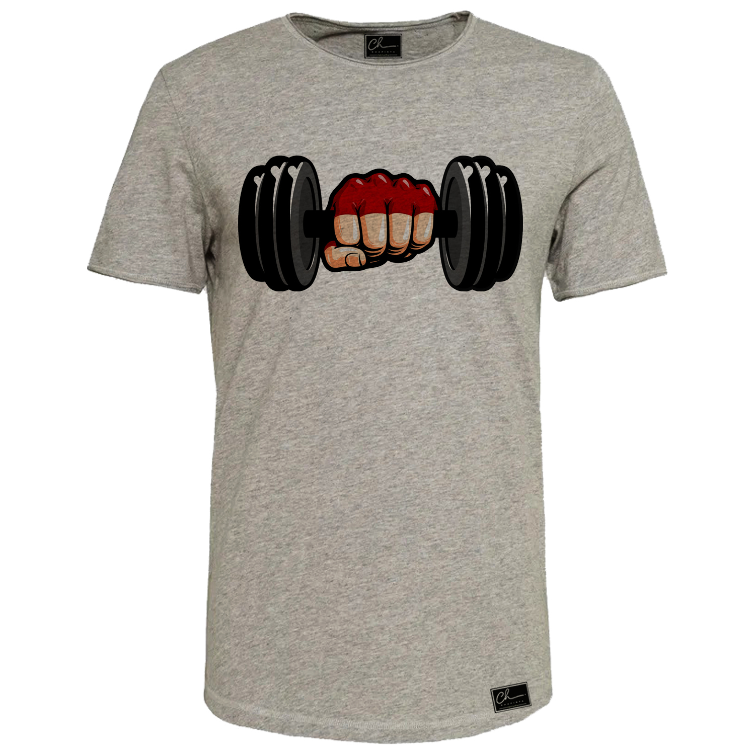 تی شرت آستین کوتاه مردانه مدل gym کد 0j0 144 رنگ طوسی