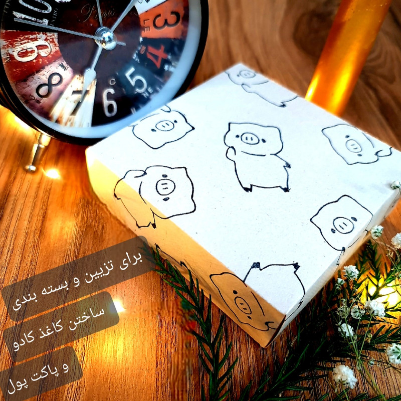 مهر لینو مدل خوک متفکر کد 1009 مهر لینو مدل خوک متفکر کد 1009