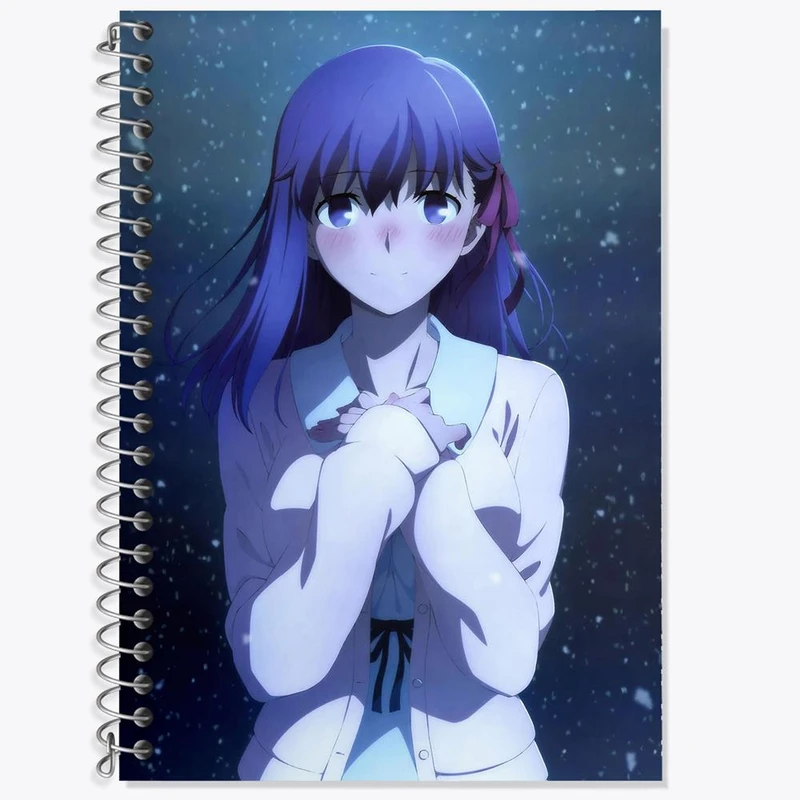 دفتر زبان 50 برگ خندالو مدل سه خط طرح ساکورا انیمه فیت استی نایت Fate Stay Night کد 22757