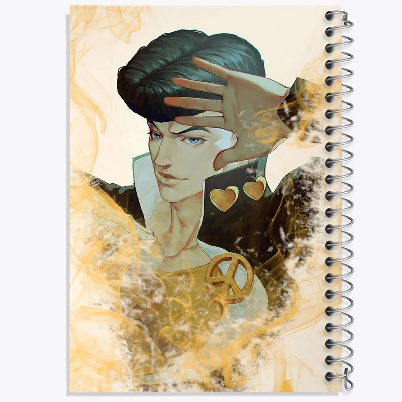 دفتر شطرنجی 50 برگ خندالو طرح هیگاشکاتا جوسکه انیمه جوجو Jojo کد 11513