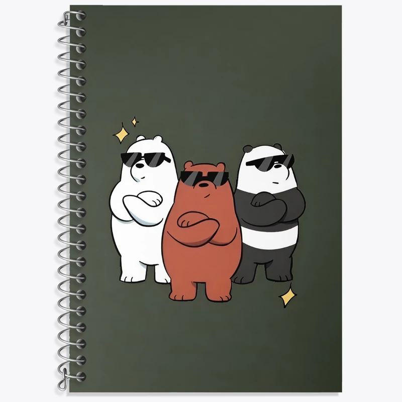 دفتر نت موسیقی 50 برگ خندالو طرح سه خرس کله پوک کد N3186