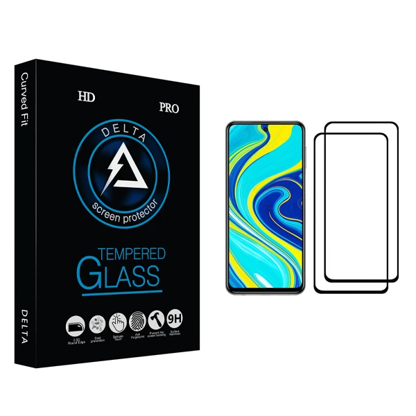 محافظ صفحه نمایش دلتا مدل HD مناسب برای گوشی موبایل شیائومی Redmi Note 9S بسته دو عددی