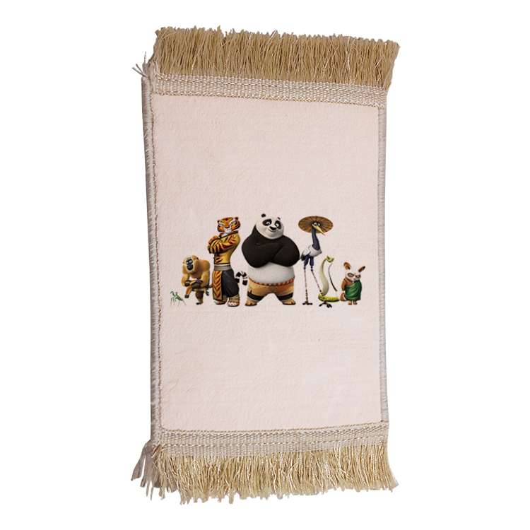 فرش ماشینی دیوارکوب مدل پاندا کونگ فو کار کد 48