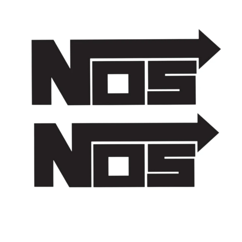 برچسب بدنه خودرو طرح Nos کد 1038 بسته 2عددی