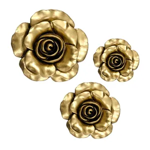 دیوارکوب طرح گل رز کد 54 مجموعه سه عددی