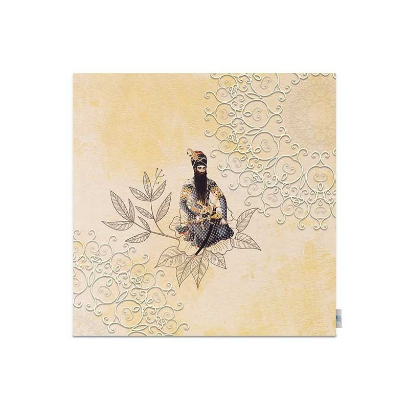 رومیزی شمسه نگار مدل قاجار کد DPR199