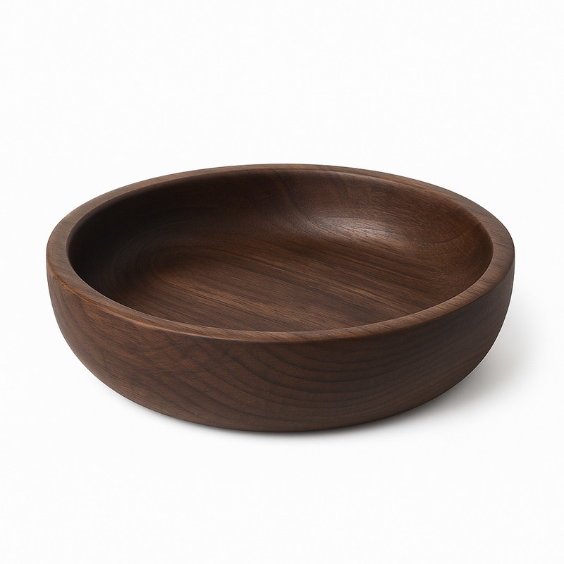 کاسه چوبی مدل گردو خمره ای کد 25