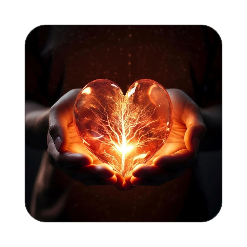 زیر لیوانی کاکتی مدل عاشقانه کد mp14364