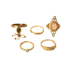 انگشتر زنانه مدل 0245 مجموعه 5 عددی