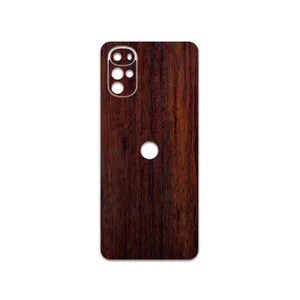 MAHOOT Red-Wood Cover Sticker for Motorola Moto G22