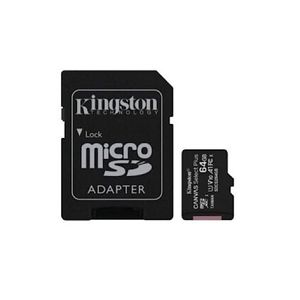 کارت حافظه کینگستون  مدل میکرو کلاس 10 ظرفیت 64 گیگابایت به همراه آداپتور SD