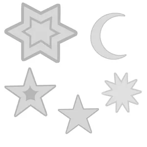 قالب رزین مدل استار مجموعه 5 عددی